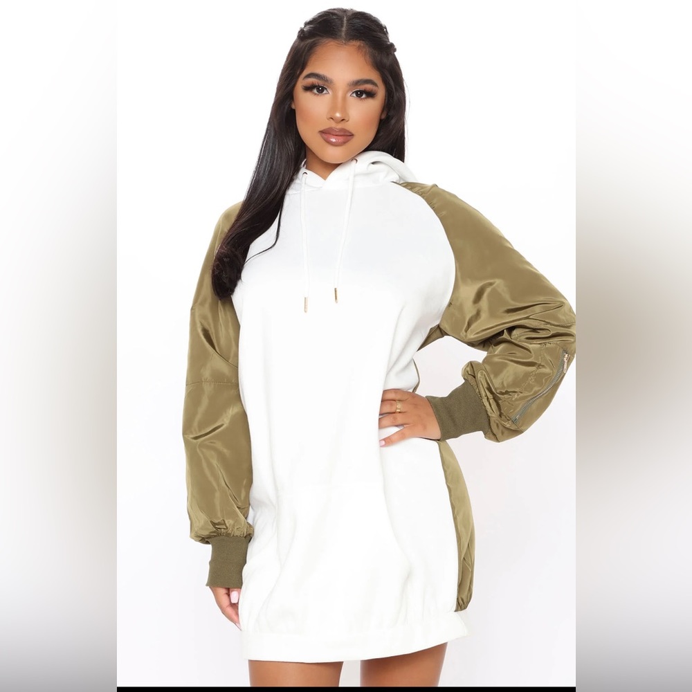 Fashion Nova dream hooded mini dress | Size L